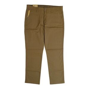 Brown - Weatherproof Men's Flex Waist Stretch Fabric 6 Pocket Commuter Utility P